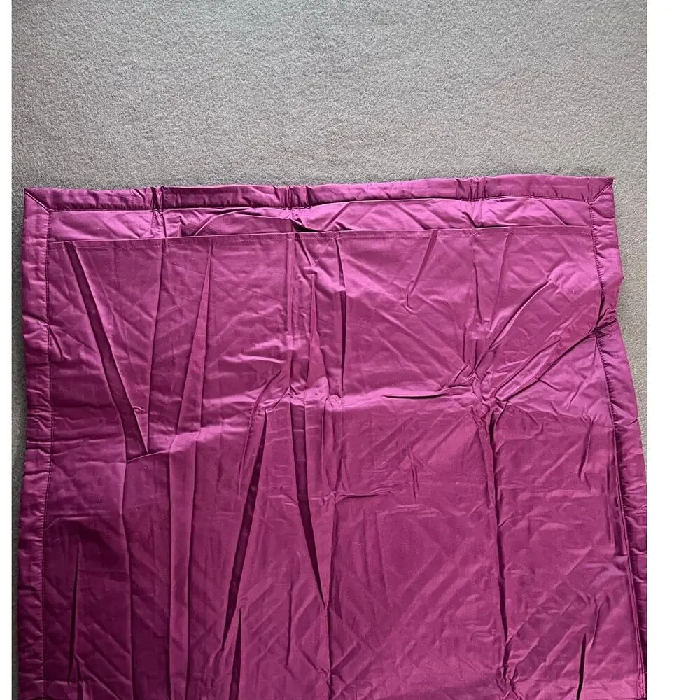 Cuddledown Set Of 2 King Size 100% Cotton Shell Quilted Shams Merlot Color NEW